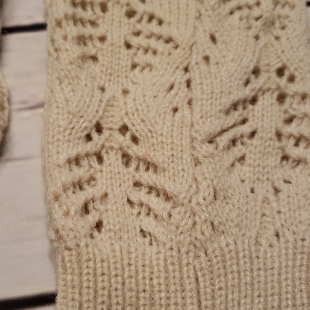 Pointelle Ribbed socks- knee high - Picture 3 of 4